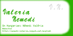 valeria nemedi business card